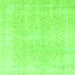 Square Abstract Green Modern Rug, abs2156grn