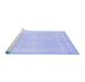 Sideview of Machine Washable Abstract Blue Modern Rug, wshabs2156blu