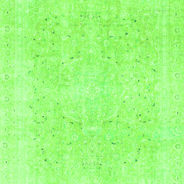 Machine Washable Abstract Green Modern Area Rugs, wshabs2156grn