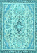 Abstract Light Blue Modern Rug, abs2157lblu