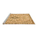 Sideview of Machine Washable Abstract Orange Modern Area Rugs, wshabs2157org