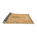 Sideview of Abstract Orange Modern Rug, abs2157org