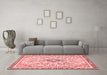 Modern Red Washable Rugs