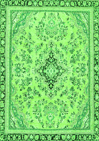 Abstract Green Modern Rug, abs2157grn