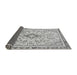 Sideview of Abstract Gray Modern Rug, abs2157gry