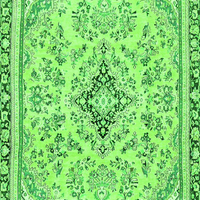Machine Washable Abstract Green Modern Area Rugs, wshabs2157grn