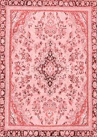 Abstract Red Modern Rug, abs2157red