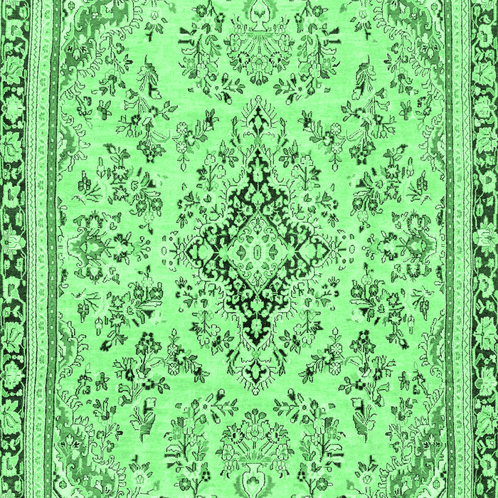 Machine Washable Abstract Emerald Green Modern Area Rugs, wshabs2157emgrn