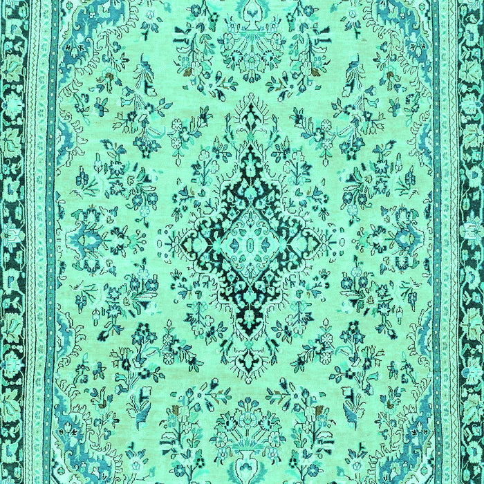 Machine Washable Abstract Turquoise Modern Area Rugs, wshabs2157turq