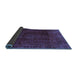 Sideview of Abstract Blue Modern Rug, abs2158blu