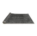 Sideview of Abstract Gray Modern Rug, abs2158gry