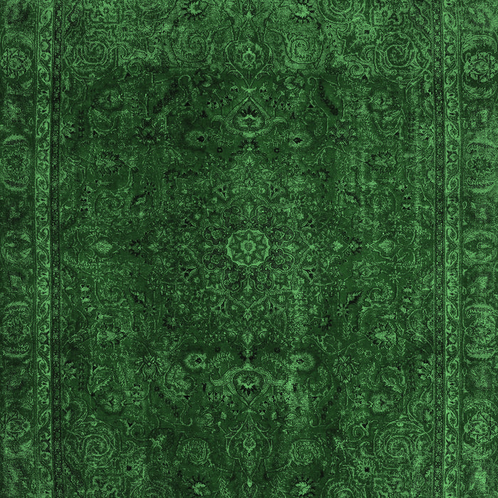 Machine Washable Abstract Emerald Green Modern Area Rugs, wshabs2158emgrn