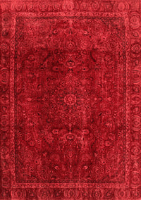 Abstract Red Modern Rug, abs2158red