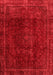 Abstract Red Modern Area Rugs