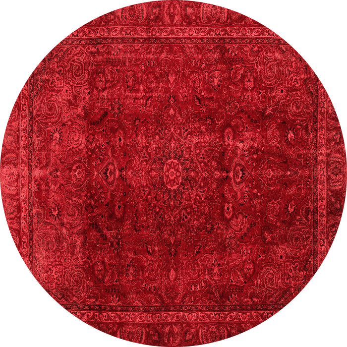 Machine Washable Abstract Red Modern Rug, wshabs2158red