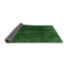 Sideview of Abstract Emerald Green Modern Rug, abs2158emgrn