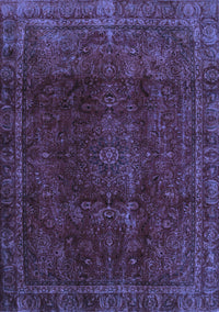 Abstract Blue Modern Rug, abs2158blu