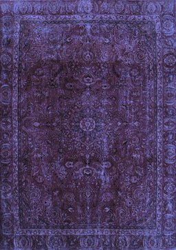 Abstract Blue Modern Rug, abs2158blu