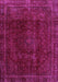 Machine Washable Abstract Purple Modern Area Rugs, wshabs2158pur