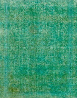 Machine Washable Abstract Jade Green Rug, wshabs2159