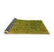 Sideview of Abstract Orange Modern Rug, abs2159org