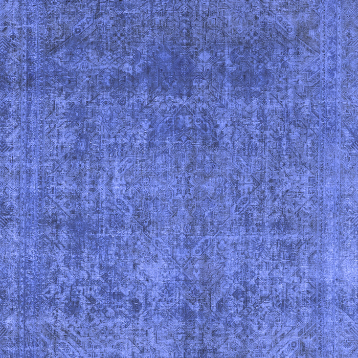 Machine Washable Abstract Blue Modern Rug, wshabs2159blu