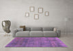 Machine Washable Abstract Pink Modern Rug in a Living Room, wshabs2159pnk