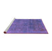 Sideview of Machine Washable Abstract Purple Modern Area Rugs, wshabs2159pur