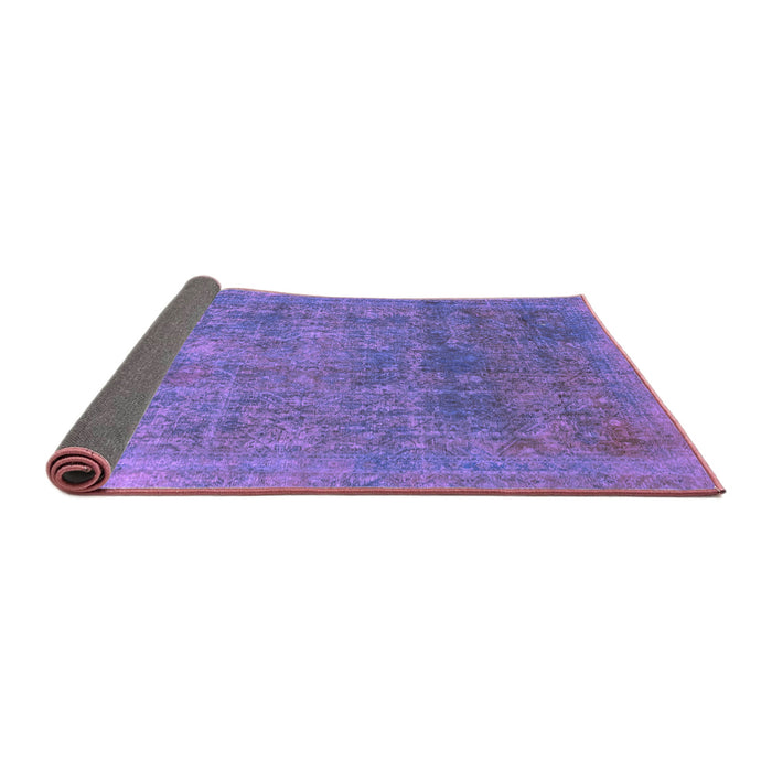 Sideview of Abstract Purple Modern Rug, abs2159pur