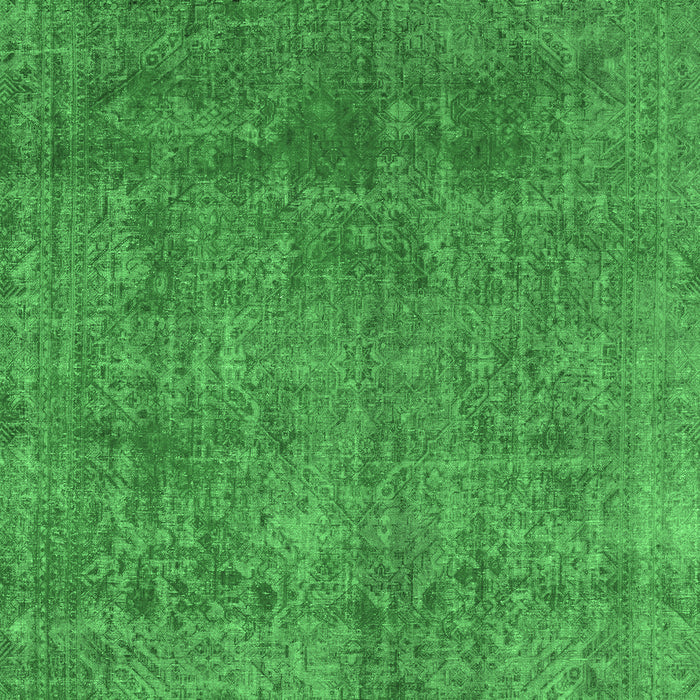 Machine Washable Abstract Emerald Green Modern Area Rugs, wshabs2159emgrn