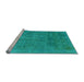 Sideview of Machine Washable Abstract Light Blue Modern Rug, wshabs2159lblu