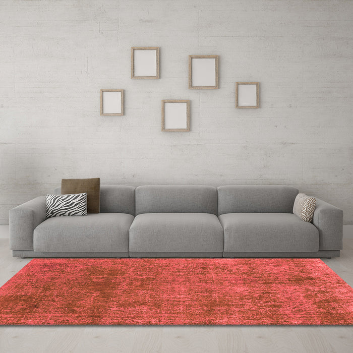 Modern Red Washable Rugs