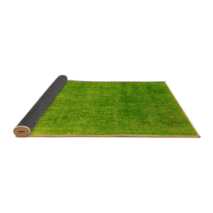 Sideview of Abstract Yellow Modern Rug, abs2159yw