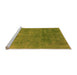 Sideview of Machine Washable Abstract Orange Modern Area Rugs, wshabs2159org