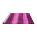 Sideview of Machine Washable Abstract Pink Modern Rug, wshabs215pnk