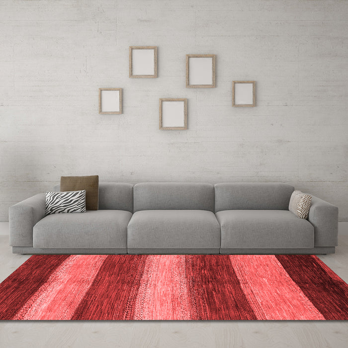 Modern Red Washable Rugs