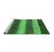 Sideview of Machine Washable Abstract Emerald Green Modern Area Rugs, wshabs215emgrn