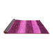 Sideview of Abstract Pink Modern Rug, abs215pnk