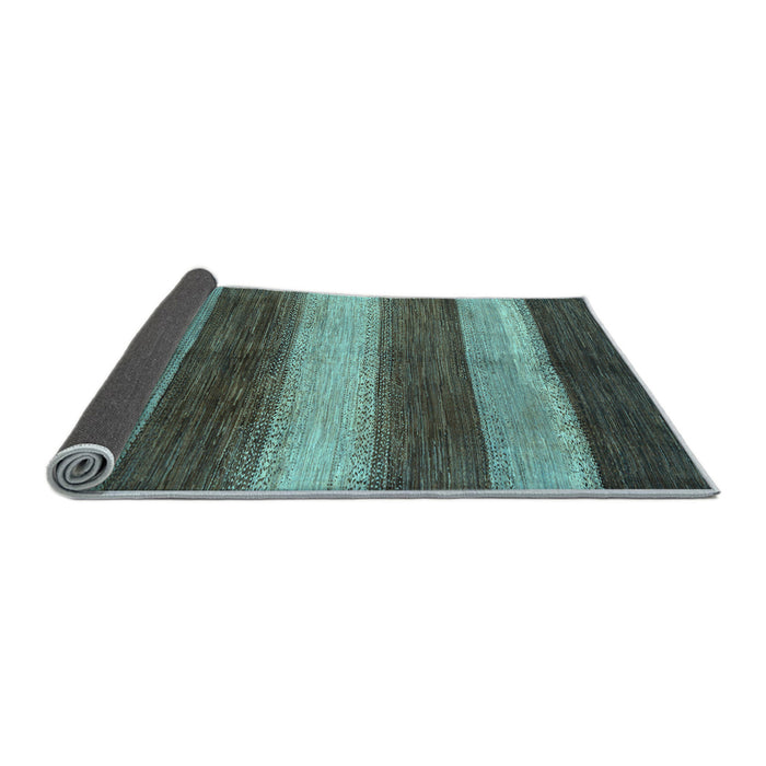 Sideview of Abstract Light Blue Modern Rug, abs215lblu