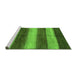 Sideview of Machine Washable Abstract Green Modern Area Rugs, wshabs215grn