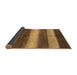 Sideview of Abstract Brown Modern Rug, abs215brn