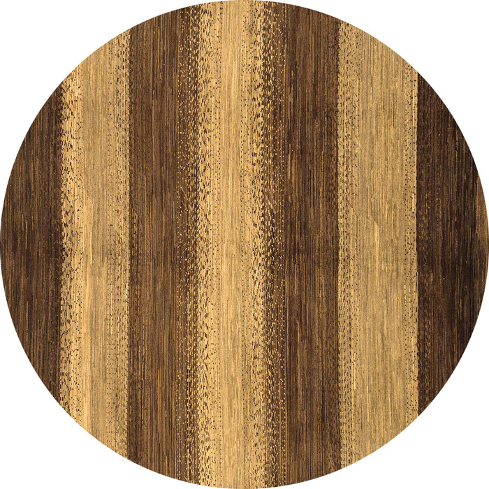 Round Abstract Brown Modern Rug, abs215brn