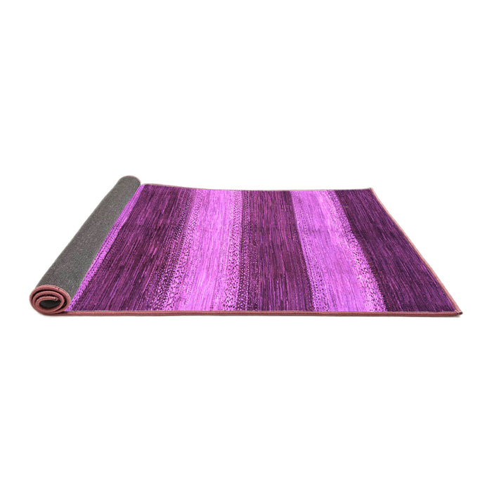 Sideview of Abstract Purple Modern Rug, abs215pur