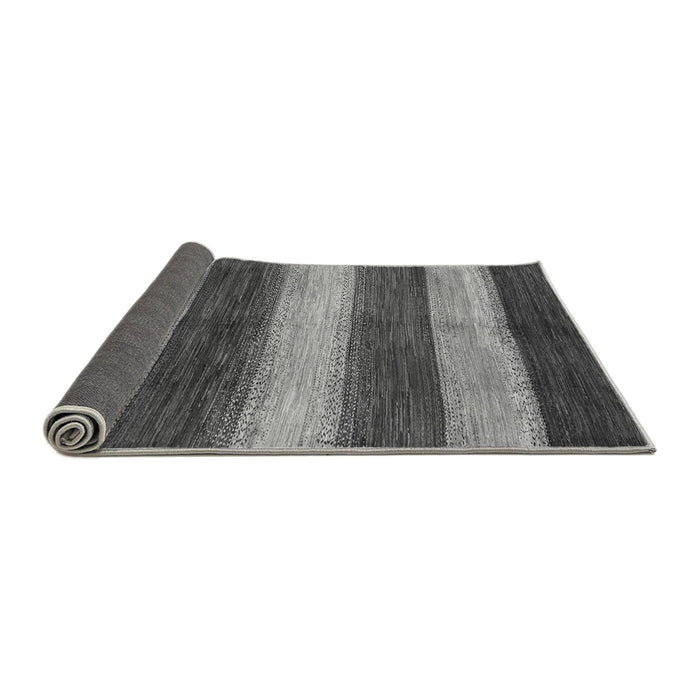 Sideview of Abstract Gray Modern Rug, abs215gry