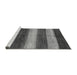 Sideview of Machine Washable Abstract Gray Modern Rug, wshabs215gry