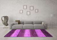 Machine Washable Abstract Purple Modern Rug, wshabs215pur