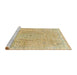 Sideview of Machine Washable Abstract Gold Rug, wshabs2160