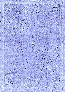 Abstract Blue Modern Rug, abs2160blu