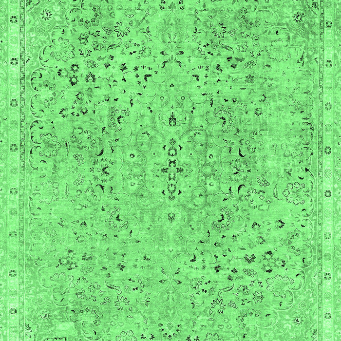 Machine Washable Abstract Emerald Green Modern Area Rugs, wshabs2160emgrn
