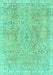 Abstract Turquoise Modern Rug, abs2160turq